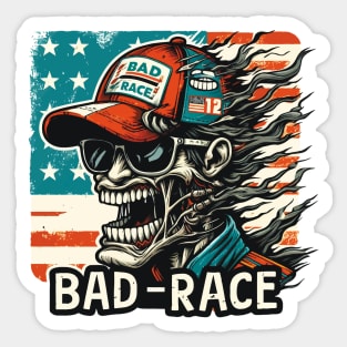 Bad Race - Zombie NASCAR Sticker